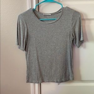 Gray shirt